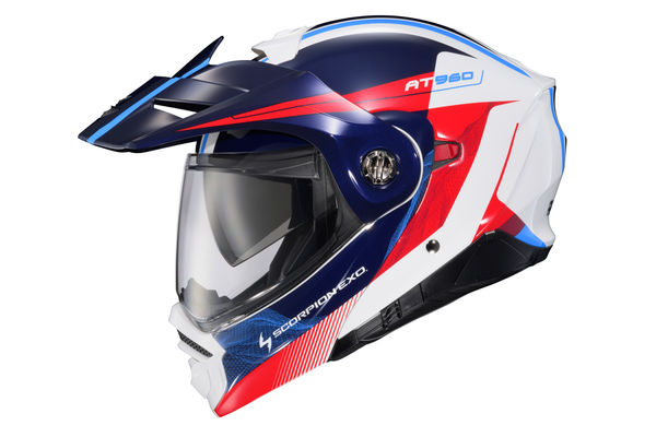 EXO-AT960 MODULAR HELMET TOPOGRAPHIC RED/WHT/BLUE
