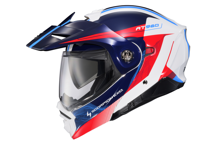 EXO-AT960 MODULAR HELMET TOPOGRAPHIC RED/WHT/BLUE