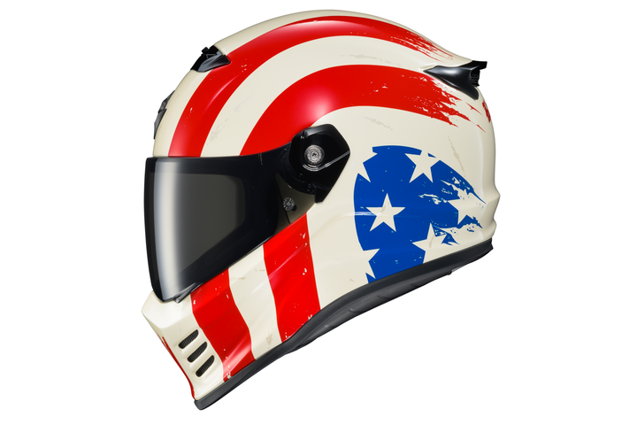 COVERT FX FULL FACE HELMET REPUBLIC RED/WHITE/BLUE