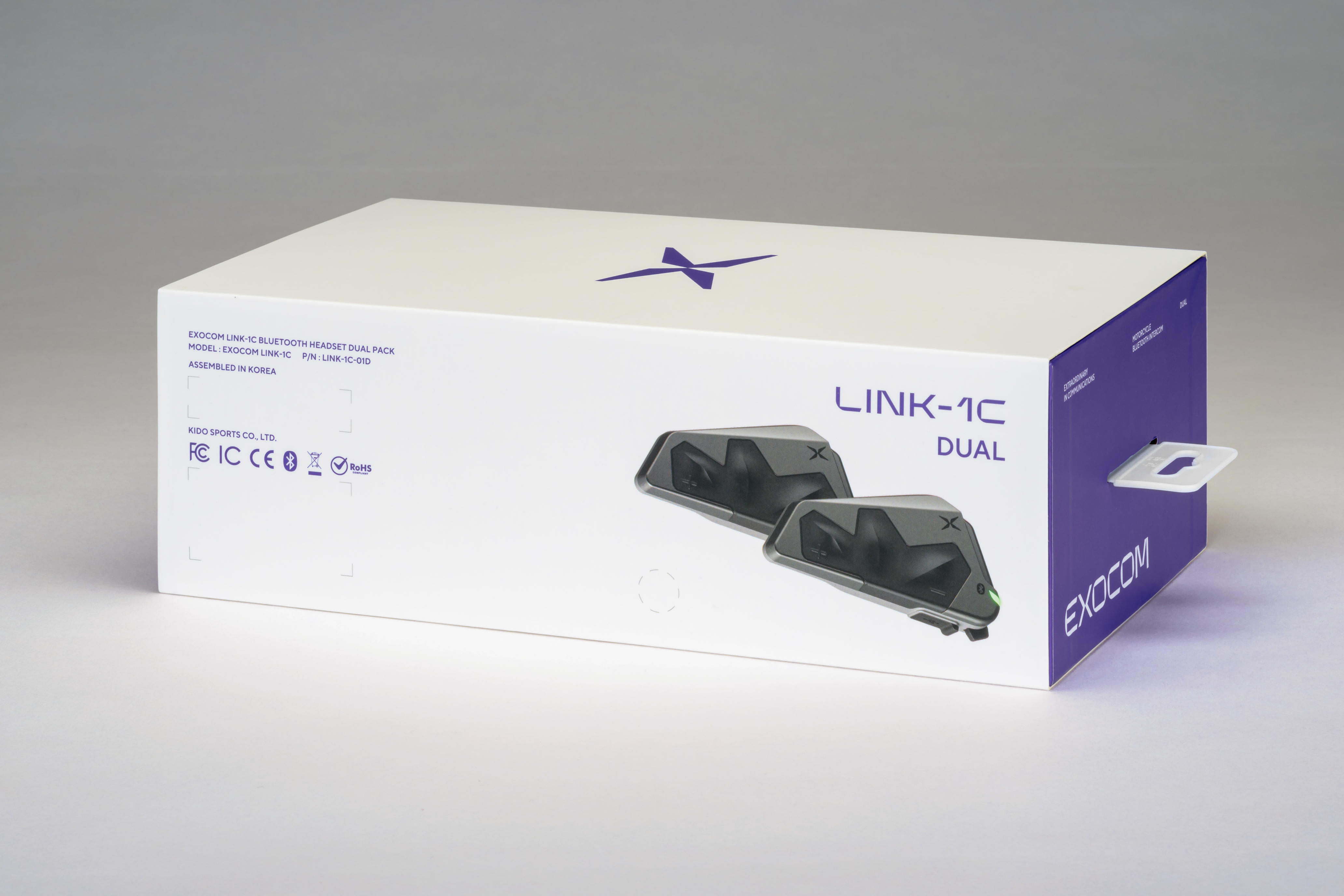 EXOCOM LINK-1C BLUETOOTH DUAL PACK ONE SIZE