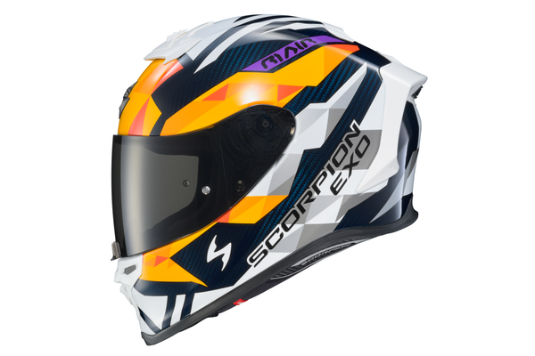 EXO-R1 AIR FULL FACE HELMET RASTOR OR/WHT/BLUE