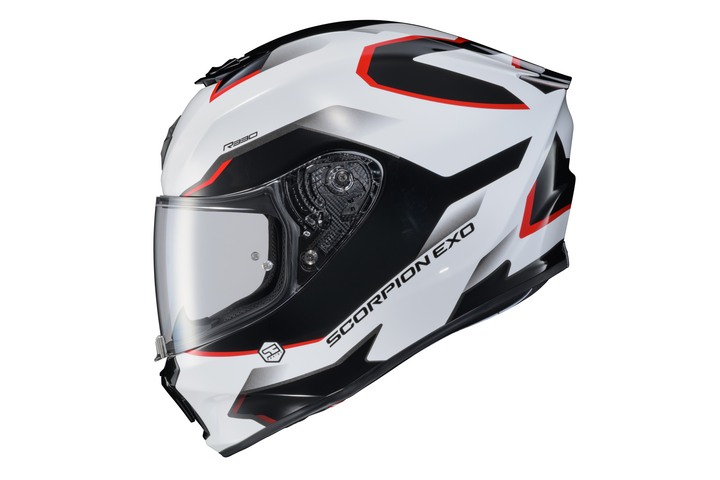 EXO-R330 FULL FACE HELMET FRACTAL WHITE/BLACK/RED
