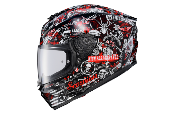 EXO-R330 FULL FACE HELMET SHAKE 2 RED