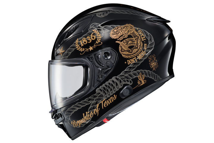 EXO-R430 FULL FACE HELMET LONESTAR 2 BLACK/GOLD