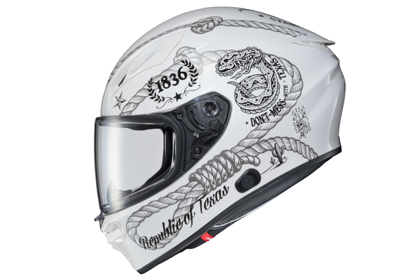 EXO-R430 FULL FACE HELMET LONESTAR WHITE/GREY