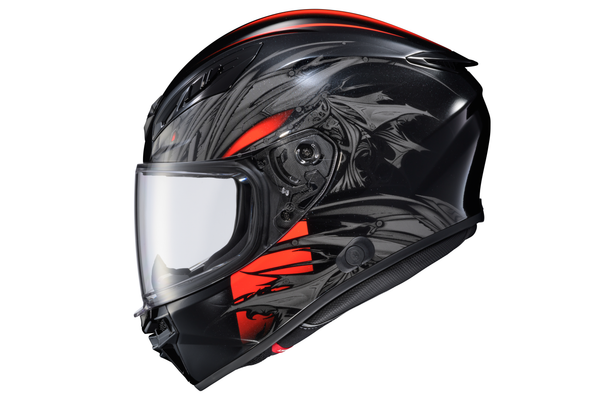 EXO-R430 FULL FACE HELMET WYVERN BLK/RED