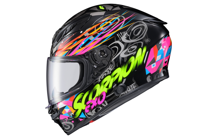 EXO-R430 FULL FACE HELMET SAVAGE BLACK/YELLOW/ORANGE