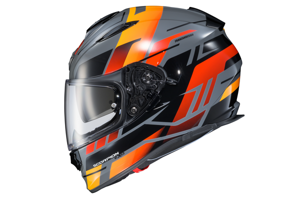 RYZER FULL-FACE HELMET ADRENALINE CEMENT/BLACK/ORANGE