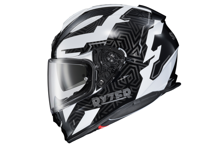 RYZER FULL-FACE HELMET NEURO BLACK/WHITE/GREY
