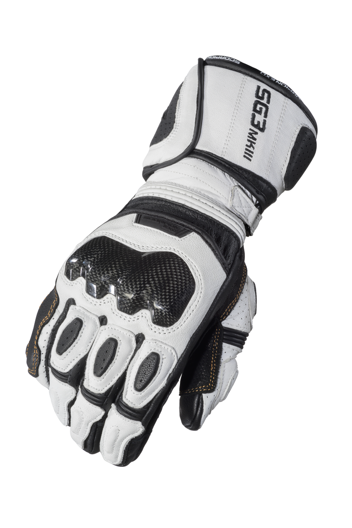 SG3 MK III GLOVES (GUANTLET) WHITE/BLACK