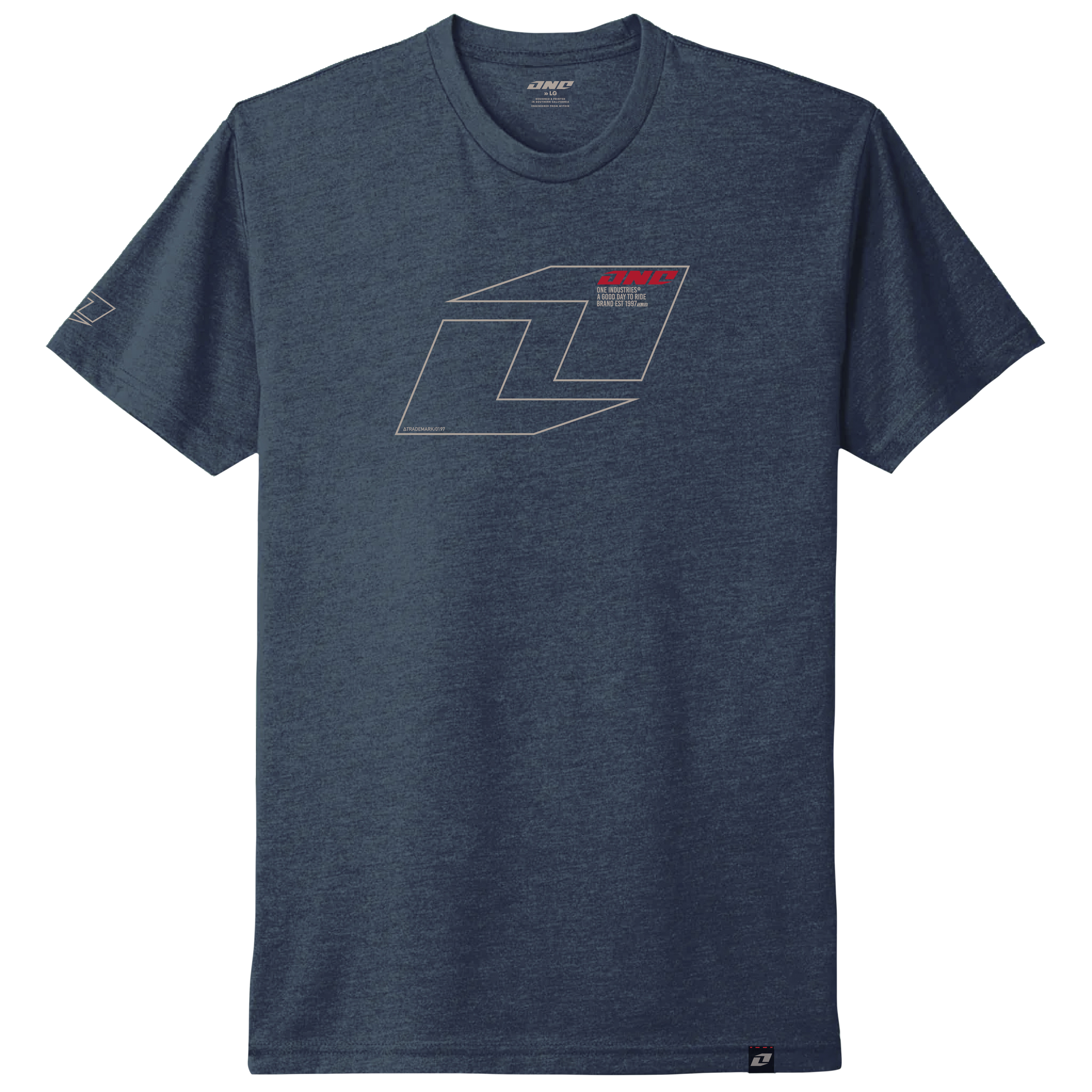 One Industries YOUTH Vector Tee - Heather Cobalt