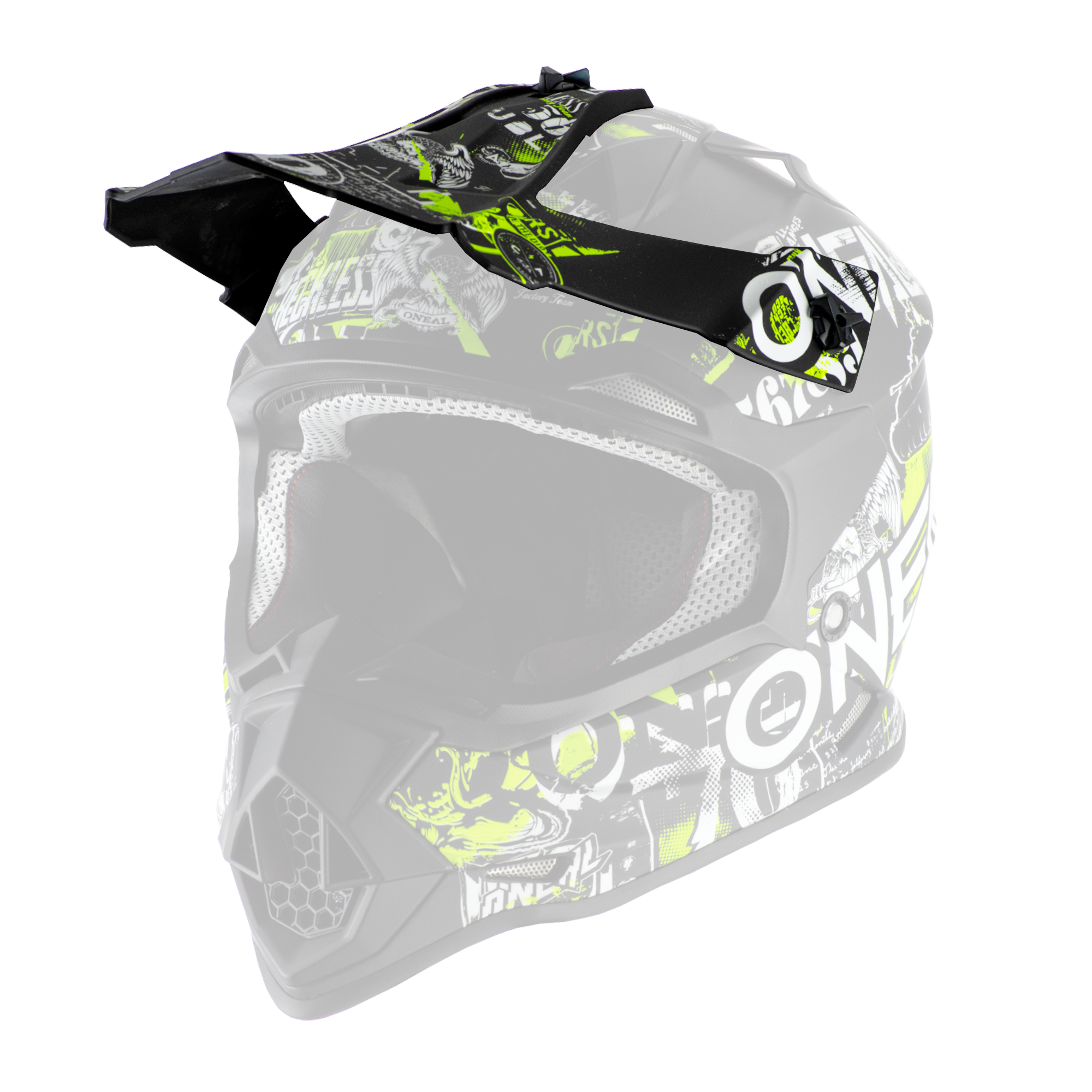 Replacement 2 SRS Attack Black/Neon Yellow visor undefined