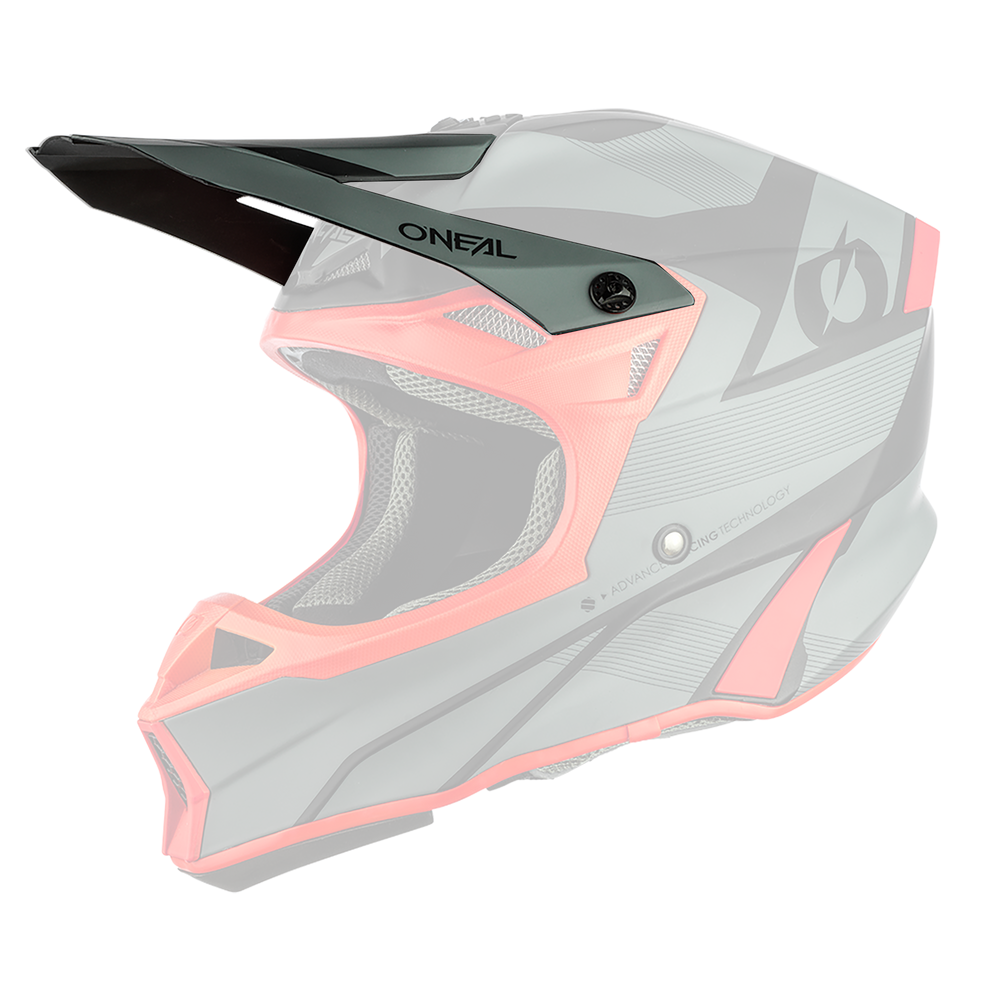 O'Neal Replacement 10 SRS Compact Gray/Red Helmet Visor