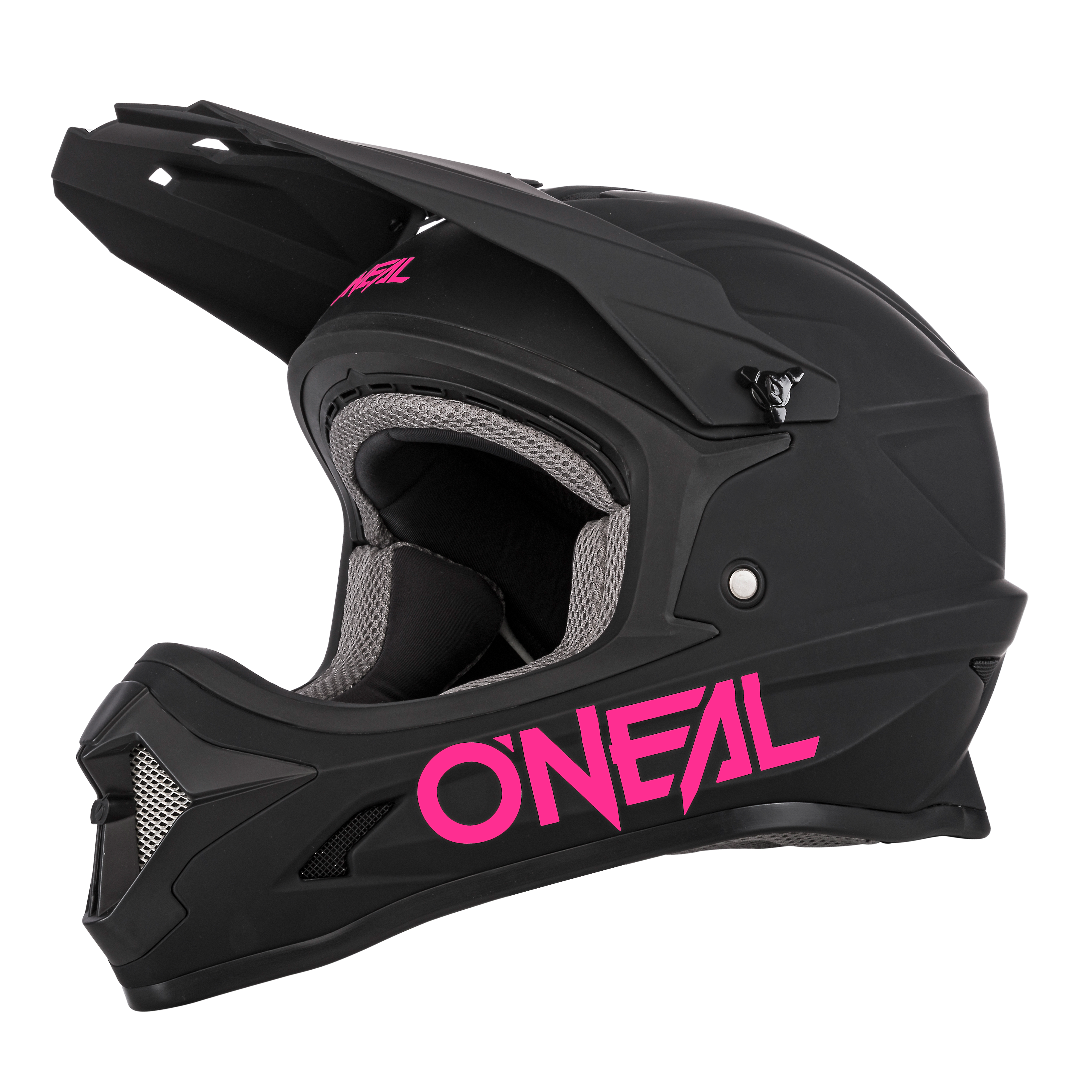 O'Neal Youth 1 SRS Solid Helmet Black/Pink