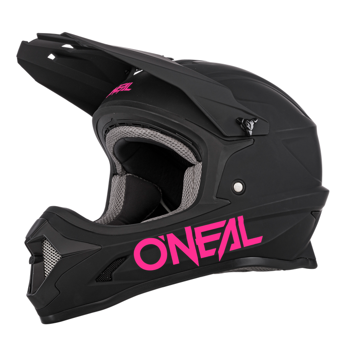 Youth 1 SRS Solid Helmet Black/Pink
