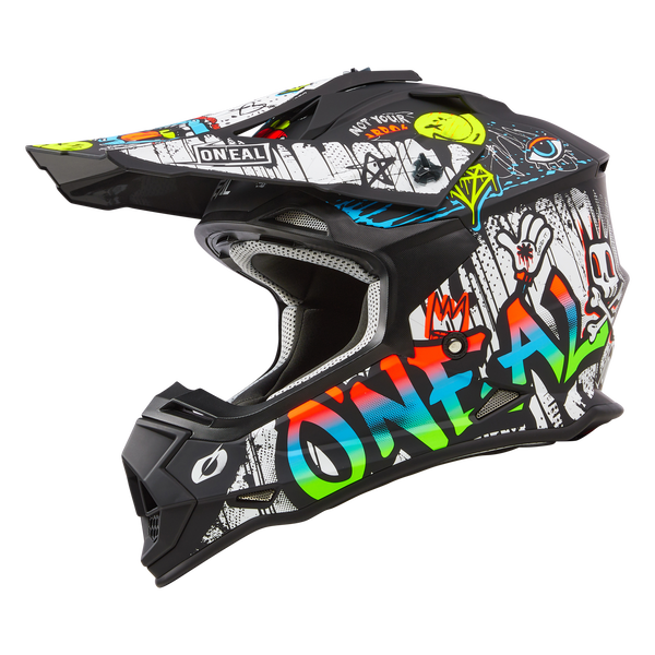 2 SRS Rancid Helmet Black/White
