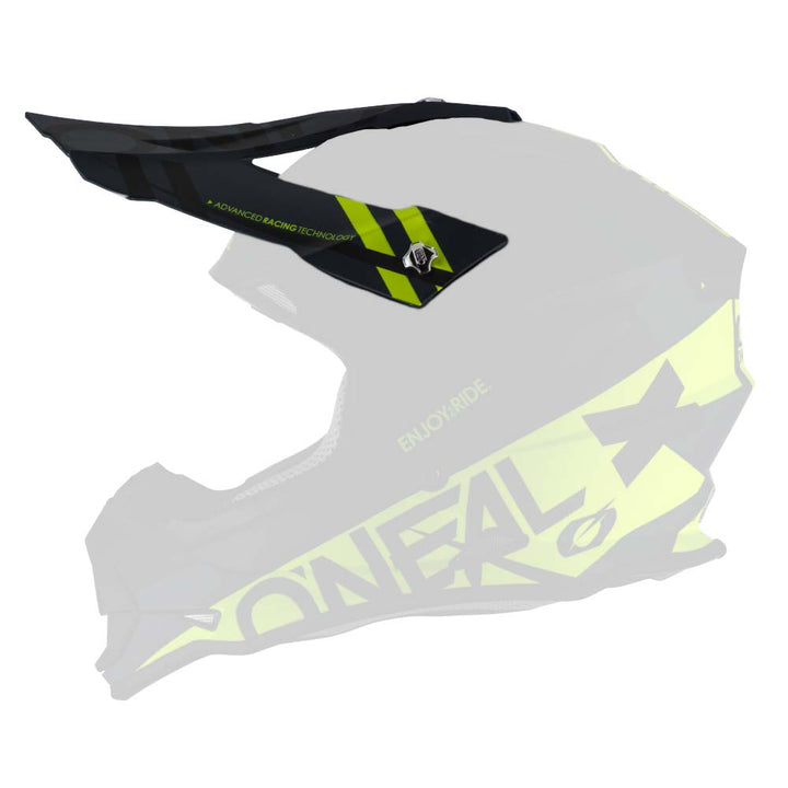 Replacement 2 SRS Spyde black/hi-viz visor