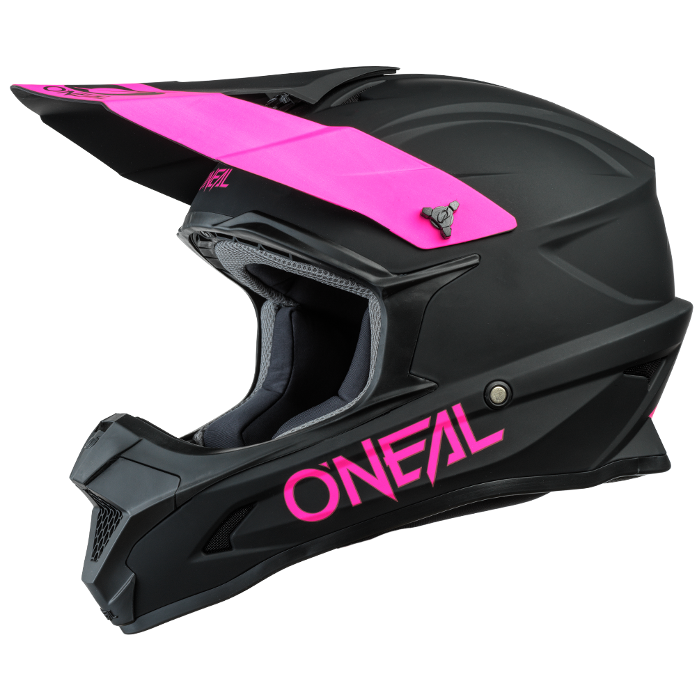 O'Neal 1 SRS Solid Helmet Black/Pink