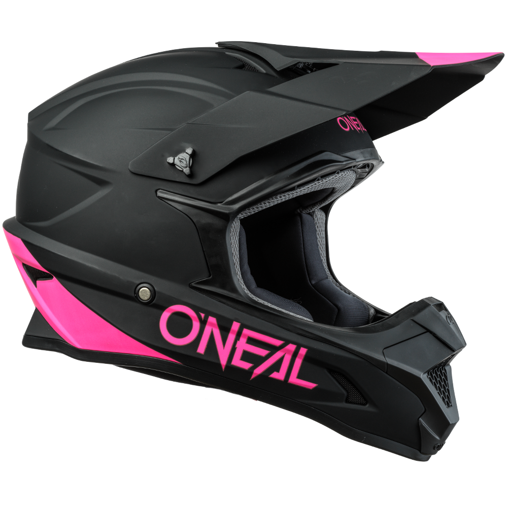 O'Neal 1 SRS Solid Helmet Black/Pink