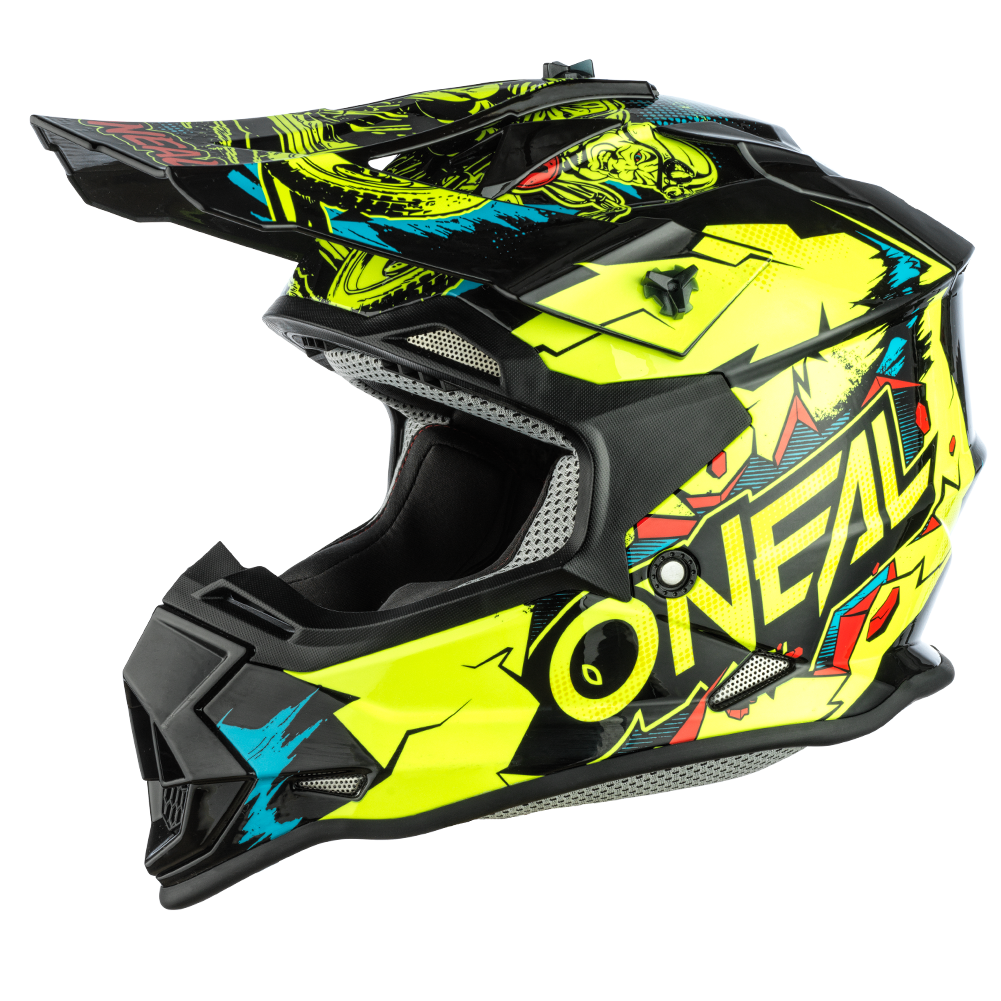 O'Neal 2 SRS Youth Villain Helmet Neon Yellow