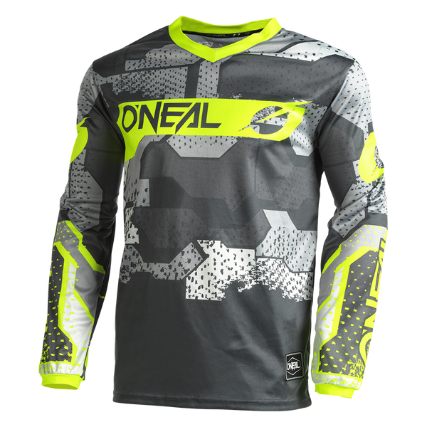 O'NEAL Element Camo Jersey Gray/Neon Yellow