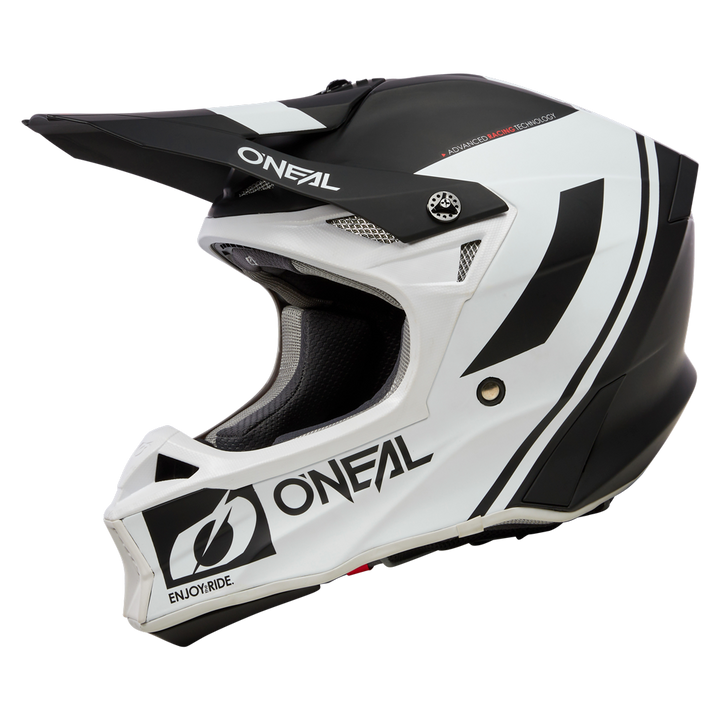 10 SRS Flow Helmet Black/White