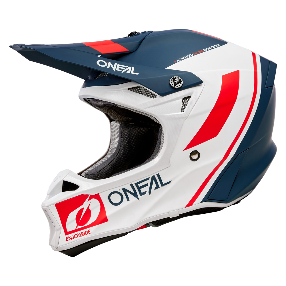 O'Neal 10 SRS Flow Helmet Blue/White/Red