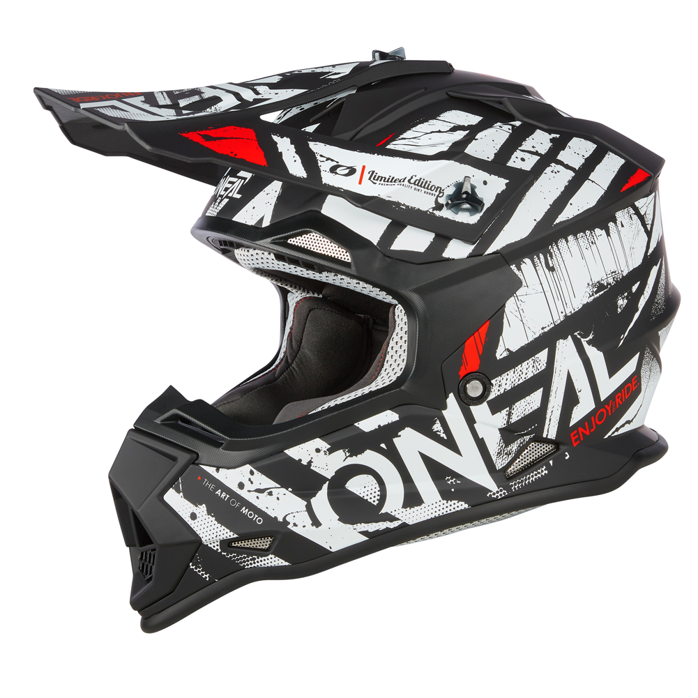 O'Neal 2 SRS Glitch Helmet Black/White