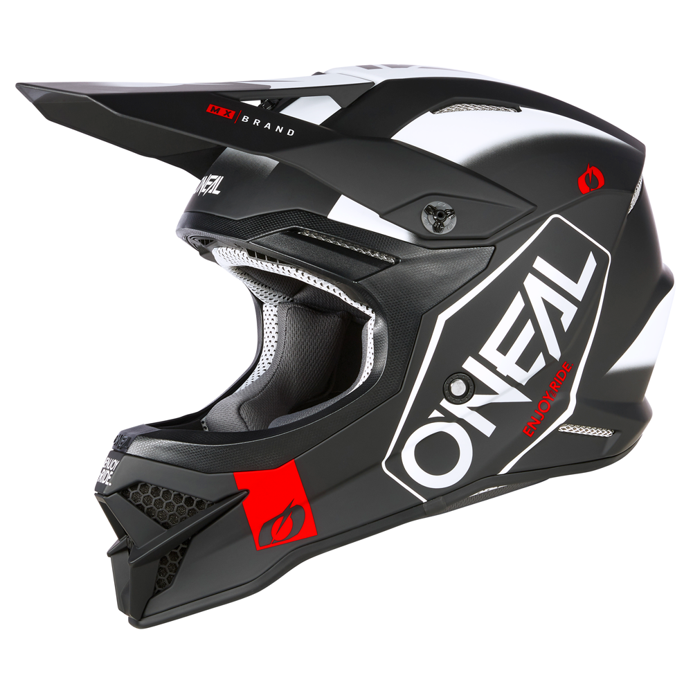 O'Neal 3 SRS Hexx Helmet Black/White