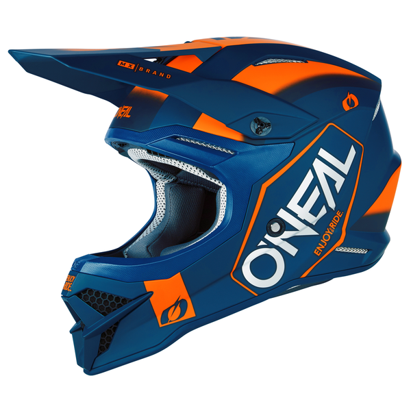 3 SRS Hexx Helmet Blue/Orange