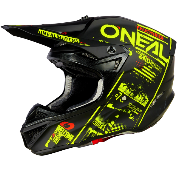 5 SRS Attack Helmet Black/Neon