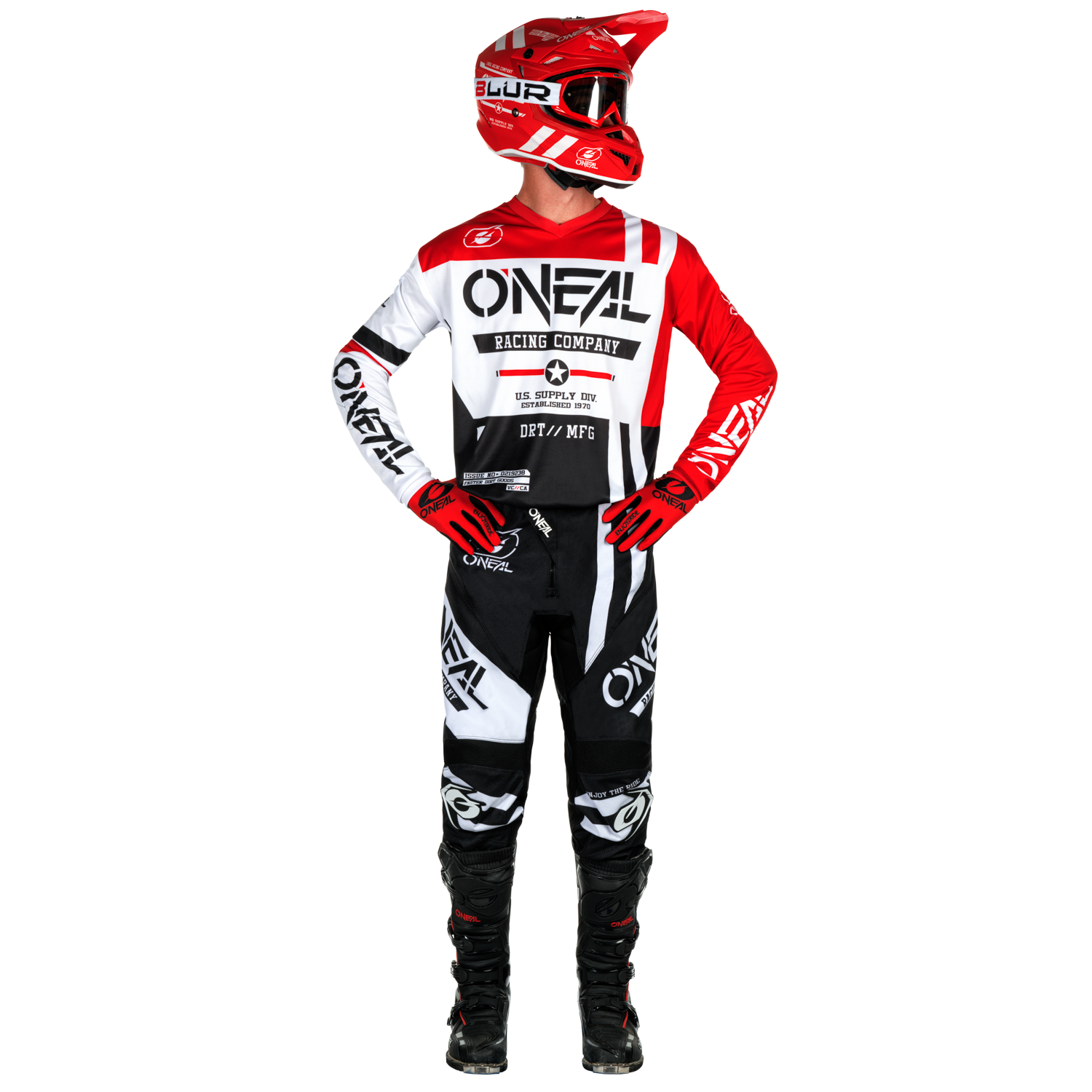 O'NEAL Element Warhawk Jersey Black/White/Red