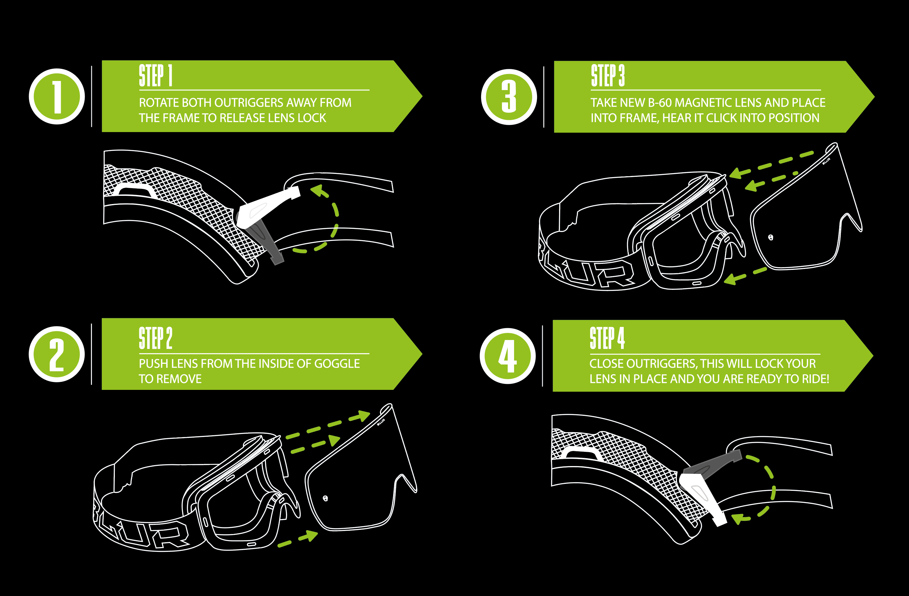 Blur B-60 Goggle Stealth